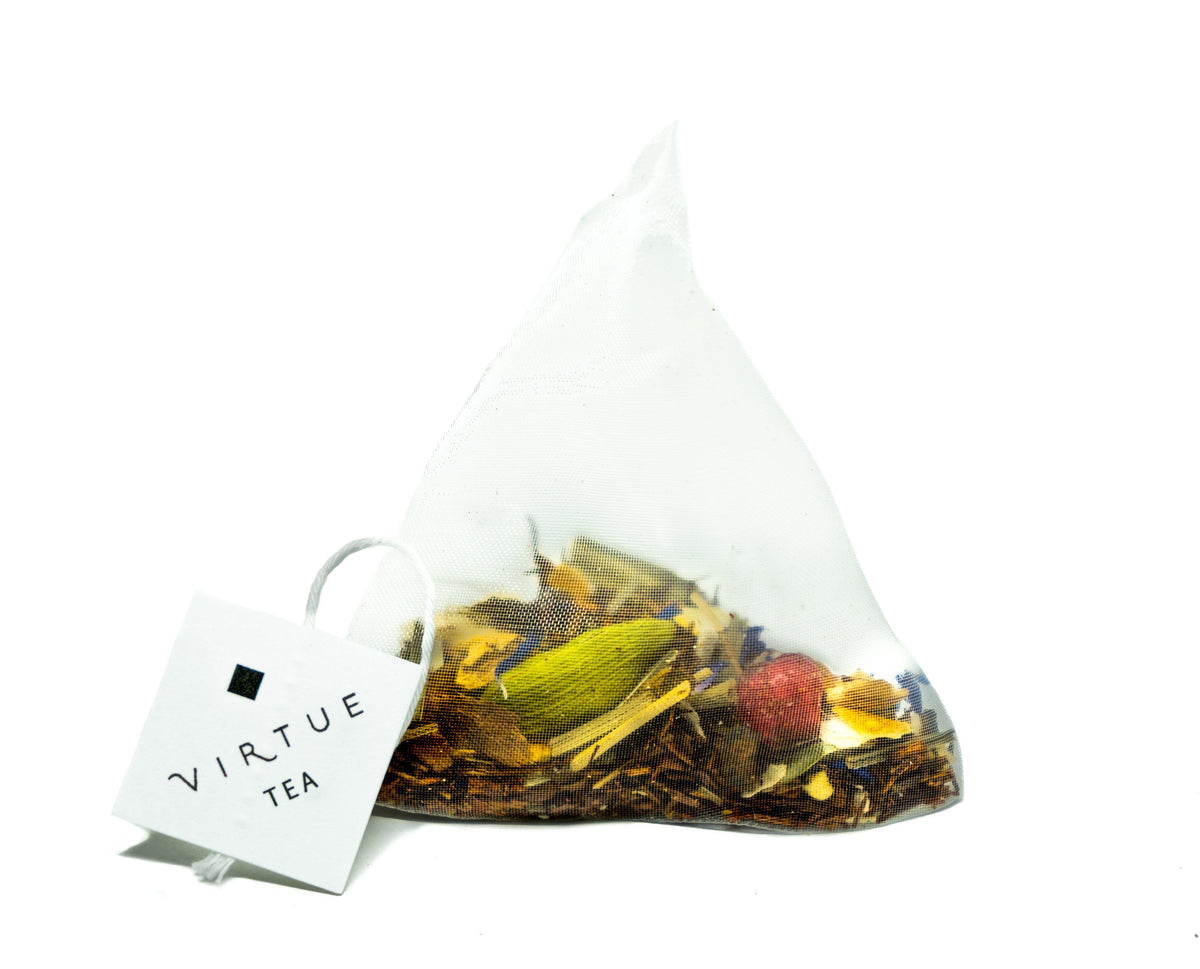 Zesty Rooibos pyramidal tea bags - VIRTUE Tea