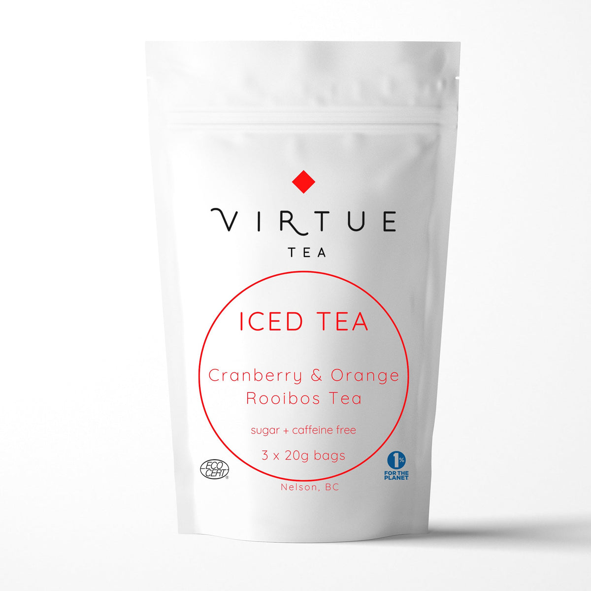 Iced Tea Cranberry Orange Rooibos Tea (3 x 20g) - VIRTUE Tea